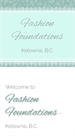 Mobile Screenshot of fashionfoundations.ca